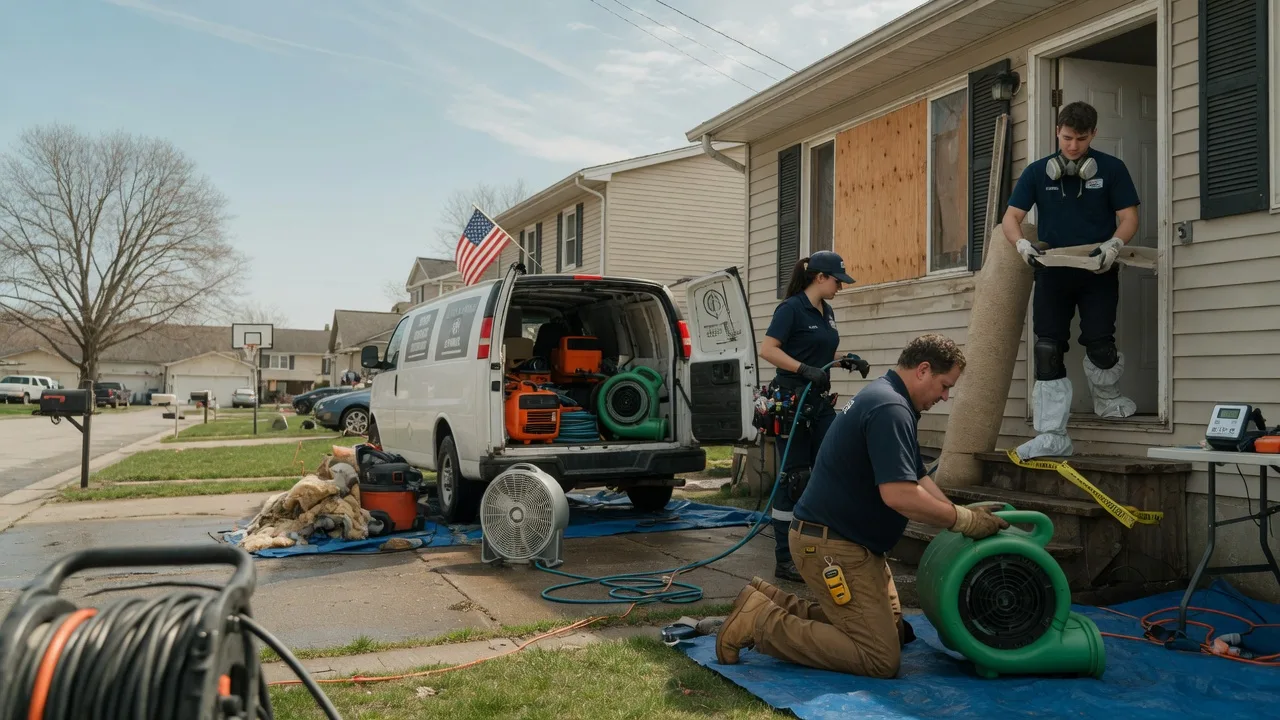 Water Damage Restoration in Trumbauersville, PA near me